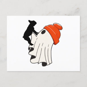 Niedlich Ghost French Bulldog Lover Feiertagspostkarte