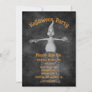 Niedlich Ghost Gravestone Halloween Einladung
