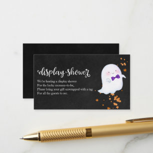 Niedlich Ghost Halloween Baby Shower Showdusche En Begleitkarte