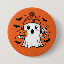 Niedlich Ghost Halloween Button
