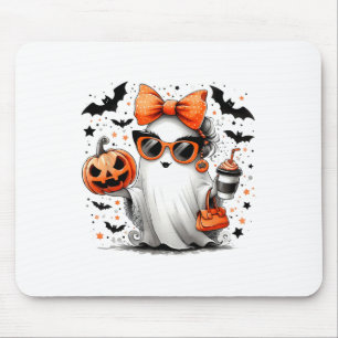 Niedlich Ghost Halloween Diva Cartoon Sungles Hand Mousepad