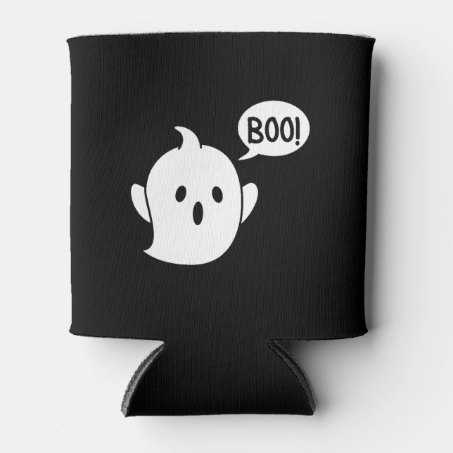 Niedlich Ghost Halloween Dosenkühler (Vorderseite)