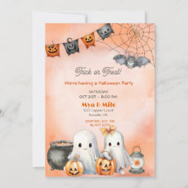 Niedlich Ghost Halloween Einladung