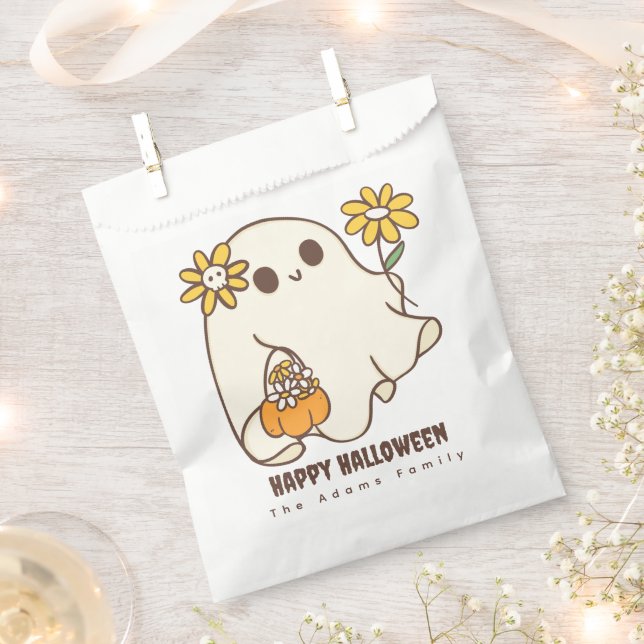 Niedlich Ghost Halloween Geschenktütchen (Ausgeschnitten)