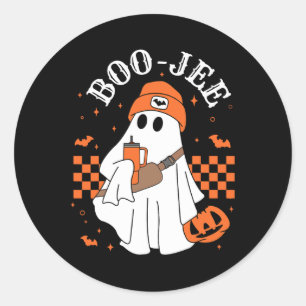Niedlich Ghost Halloween Kostüm Boujee Boo-jee Spo Runder Aufkleber