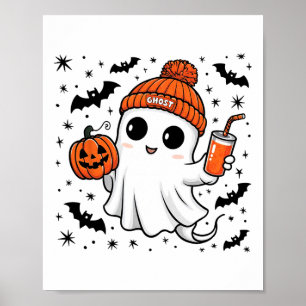 Niedlich Ghost Halloween Kostüm Kleinkind Kinder J Poster