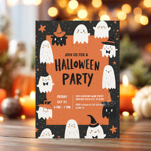 Niedlich Ghost-Halloween-Party Einladung