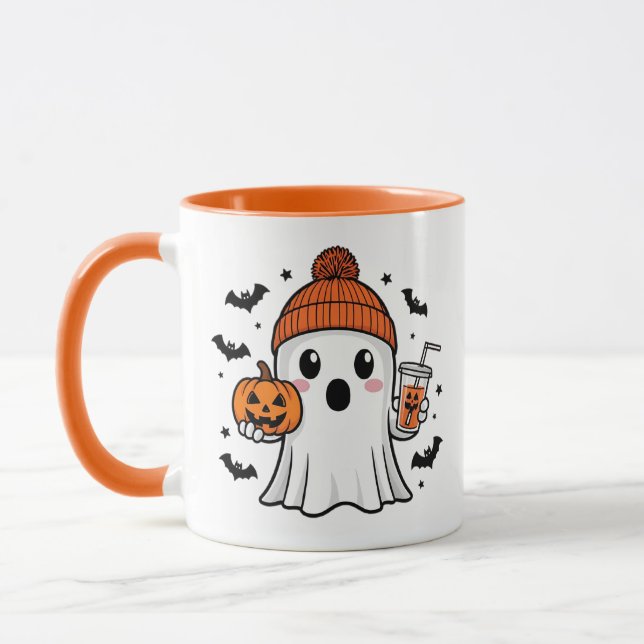 Niedlich Ghost Halloween Tasse (Links)