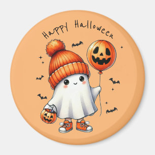 Niedlich Ghost Happy Halloween Magnet