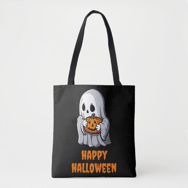 Niedlich Ghost Happy Hallowen Tasche (Vorderseite)