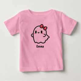 Niedlich Ghost Individuelle Name Halloween Baby T-shirt