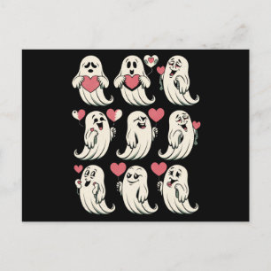 Niedlich Ghost Lover Herzstück Valentinstag Funny  Postkarte