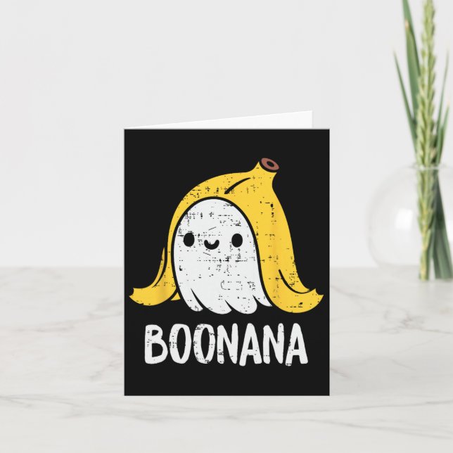 Niedlich Ghost Nana Halloween Kostüm Funny Kinder  Karte (Vorderseite)