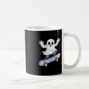 Niedlich Ghost on Skateboard Funny Halloween Skate Kaffeetasse
