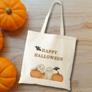 Niedlich Ghost Pumpkin Halloween Tragetasche
