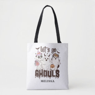 Niedlich Ghost Retro Halloween Let's Go Ghouls Tasche