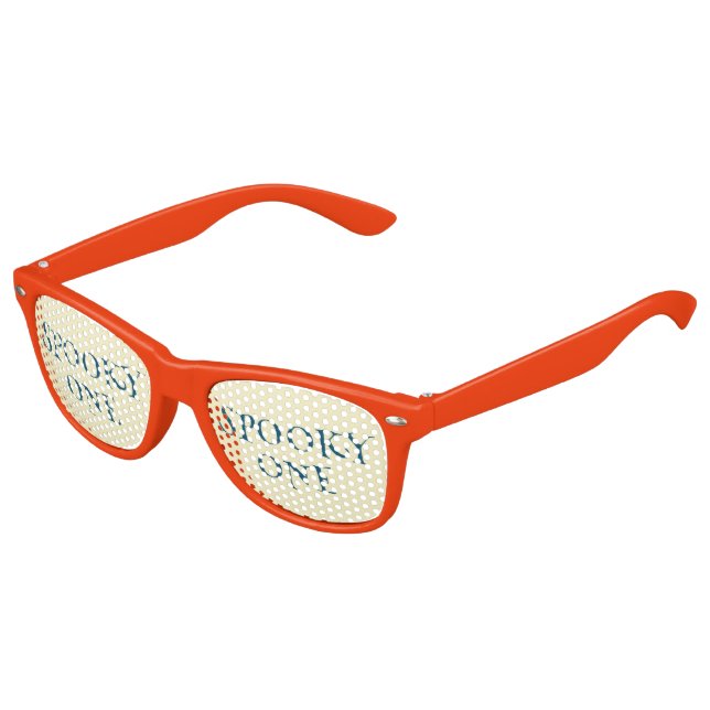Niedlich Ghost Spooky Ein Halloween erster Geburts Partybrille (Schrägansicht)
