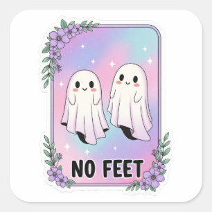 Niedlich Ghost Sticker - PastelHalloween "No Feet"