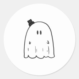 Niedlich Ghost-Sticker Runder Aufkleber