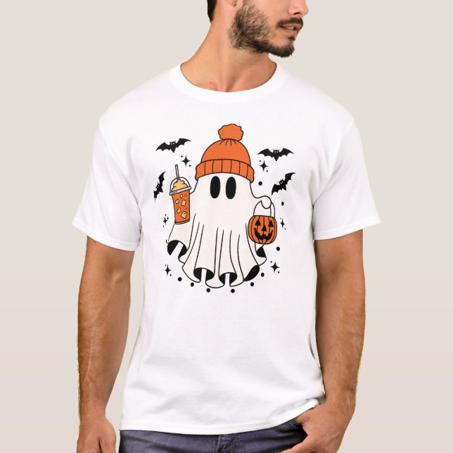 Niedlich Ghost Sweatshirt T-Shirt (Vorderseite)