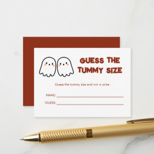 Niedlich Ghost Twins Baby Showman schätzt Tummy Si Begleitkarte