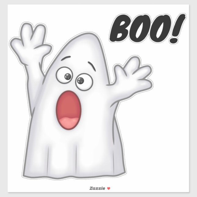 Niedlich Ghost und Boo Aufkleber (Blatt)