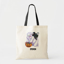 Niedlich Ghost und Katzen Halloween Tragetasche