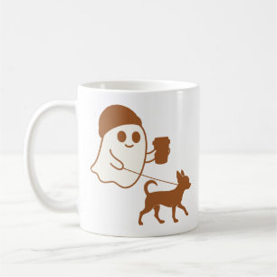 Niedlich Ghost Walking Chihuahua Kaffeetasse