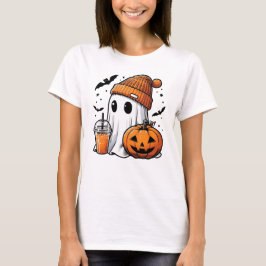 Niedlich Ghost Womens Halloween T-Shirt