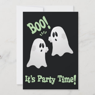 Niedlich Ghosts Halloween-Party Einladung für Kind