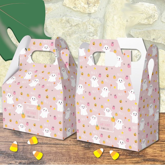 Niedlich Ghosts Pink Halloween Baby Duschbox Geschenkschachtel (Von Creator hochgeladen)