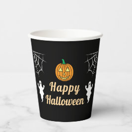 Niedlich Ghosts Pumpkin Spider Web Fun Halloween-P Pappbecher