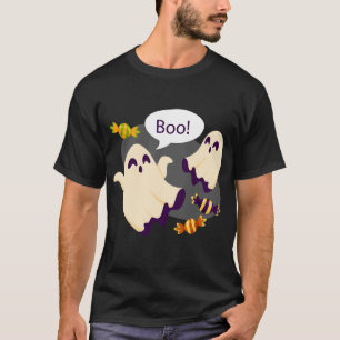 Niedlich Ghosts Sprichwort Boo Halloween T-Shirt