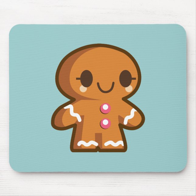 Niedlich Gingberbread Man Mousepad (Vorne)
