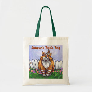 Niedlich Ginger Cat Book Bag Tragetasche
