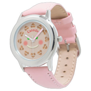 Niedlich Gingerbread Man Face Armbanduhr