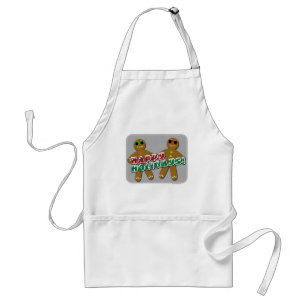 Niedlich Gingerbread Man Holiday Slogan Design Schürze