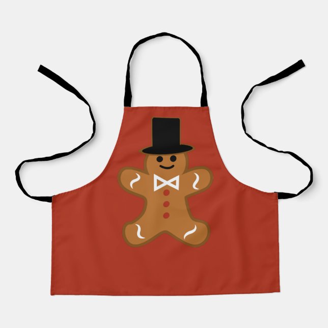 Niedlich Gingerbread Man Schürze (Vorderseite)