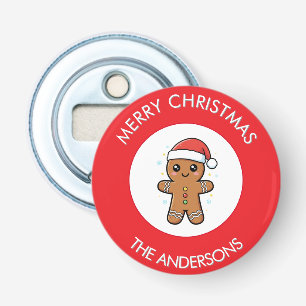 Niedlich Gingerbrei Man Custom Christmas Flaschenöffner