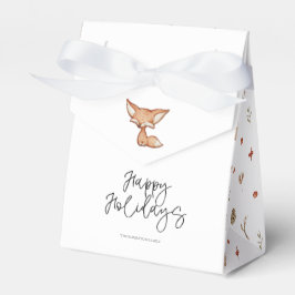 Niedlich Gingerbrot Fox Holiday Favor Box Geschenkschachtel