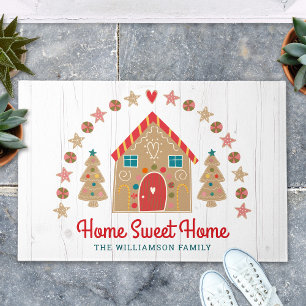 Niedlich Gingerbrot House Zuhause Sweet Zuhause Ru Fußmatte