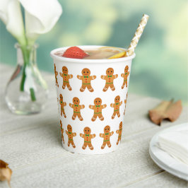 Niedlich Gingerbrot Weihnachten Pappbecher