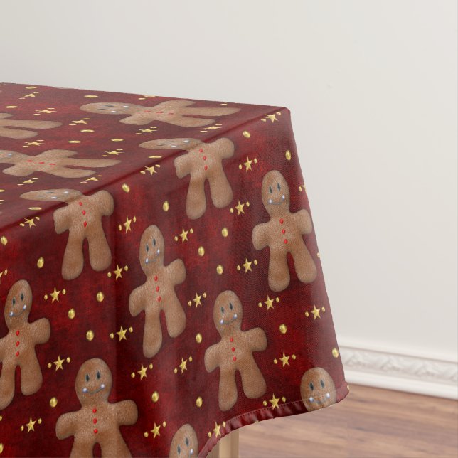 Niedlich Gingerbrot Weihnachten Tischdecke (Beispiel)
