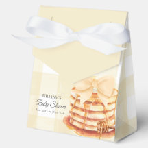 Niedlich Gingham Bow Pancake Brunch Babydusche