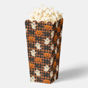Niedlich, Gingham-halloween-Geist-Kürbisbäume Geschenkschachtel