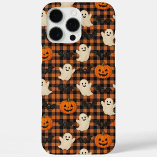 Niedlich, Gingham-halloween-Geist-Kürbisbäume iPhone 16 Pro Max Hülle