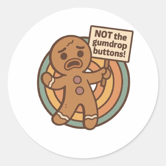 Niedlich Gingy Cookie Sticker (Vorderseite)