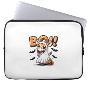 Niedlich Giraffe Ghost Boo Halloween Kostümzoo Lov Laptopschutzhülle