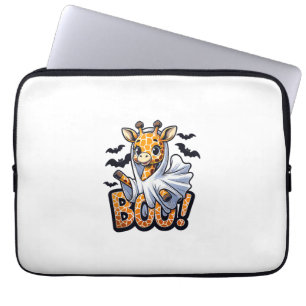 Niedlich Giraffe Ghost Boo Halloween Kostümzoo Lov Laptopschutzhülle