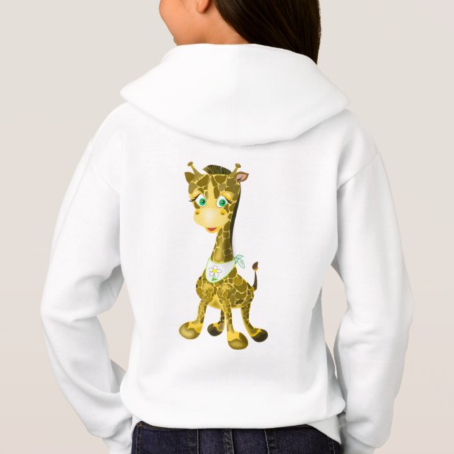 Niedlich Giraffe Kids' Hoodie (Rückseite)